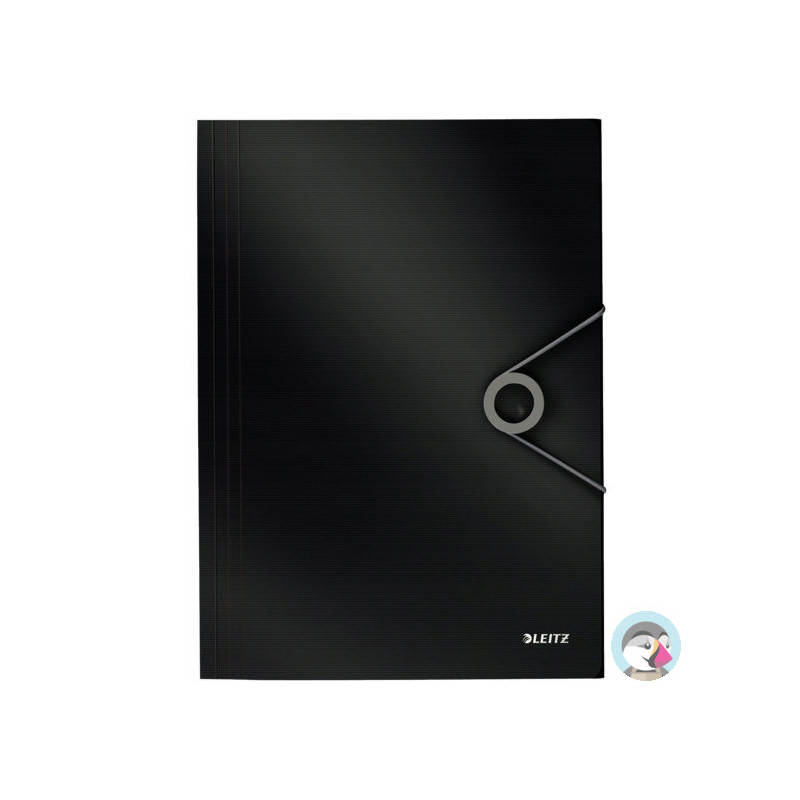 Teczka z gumką A4 PP SOLID czarna 45631095 LEITZ