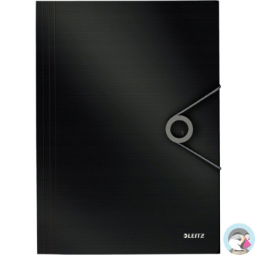 Teczka z gumką A4 PP SOLID czarna 45631095 LEITZ