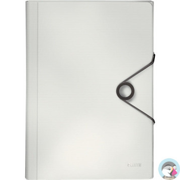 Teczka z przegródkami PP LEITZ SOLID biała 45791001