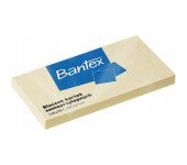 Karteczki samoprzylepne bloczek 125x75mm 100 kartek żółty 400086388 BANTEX