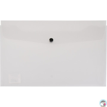 Teczka kopertowa na dokumenty A4 na zatrzask PVC przezroczysta TP-11-01 BIURFOL
