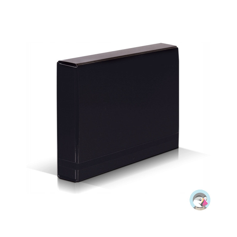Teczka z gumką BOX CARIBIC czarna 5cm 341/02 VAUPE