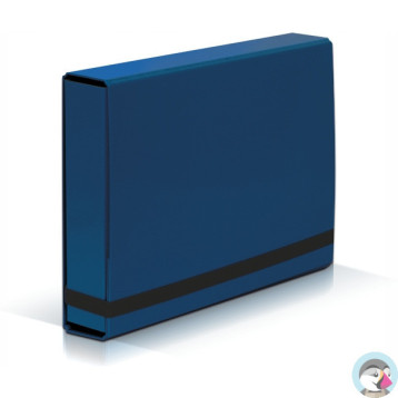 Teczka z gumką BOX CARIBIC niebieska 5cm 341/03 VAUPE