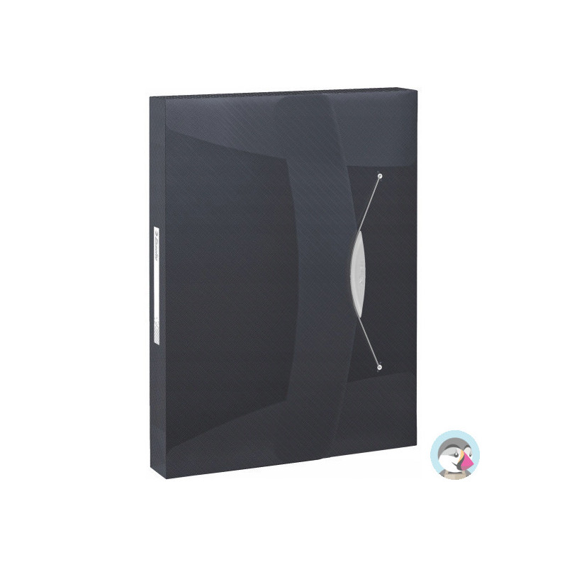 Teczka z gumką ESSELTE VIVIDA 40mm czarna 624049