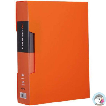 Album ofertowy A4 100 koszulek RIO pomarańczowy E5037 ORANGE DELI