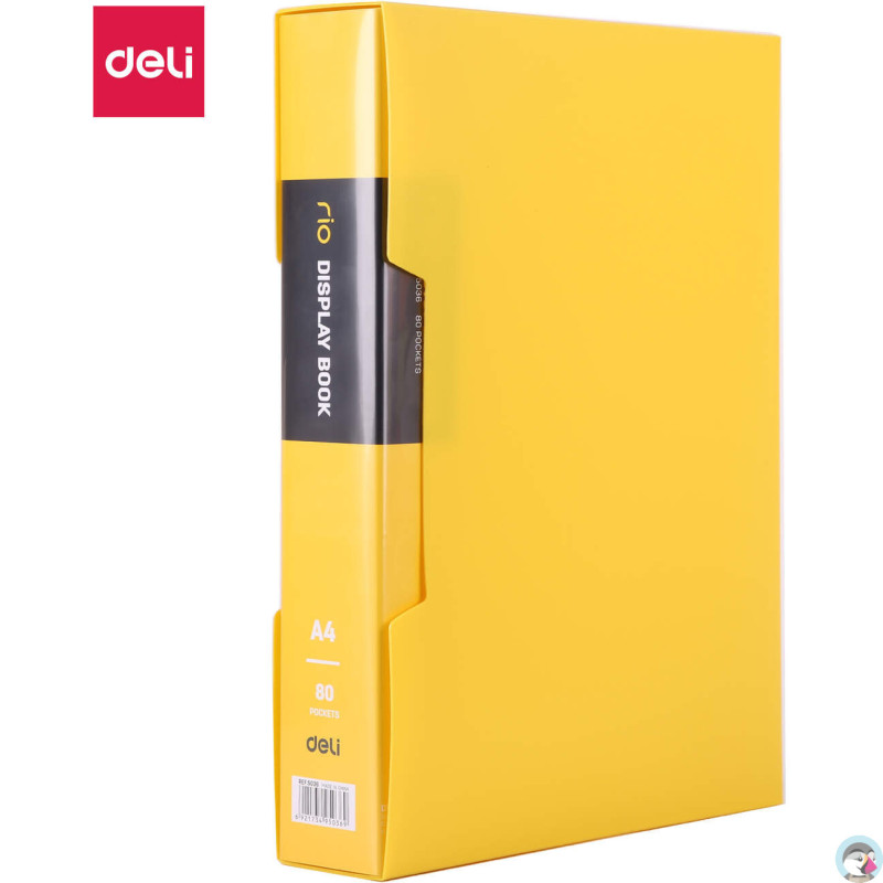 Album ofertowy A4 80 koszulek RIO żółty E5036 YELLOW DELI