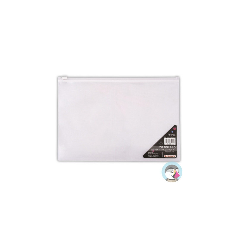 Koperta na zamek A4 bezbarwna PP-P56 PENMATE TT6700