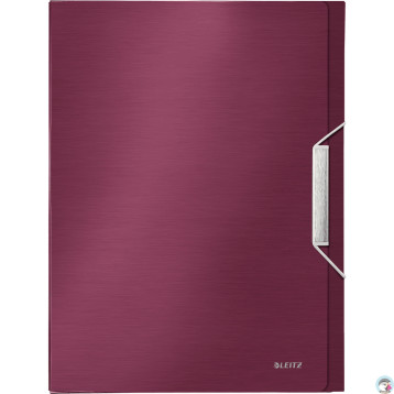 Teczka z gumką LEITZ STYLE 30mm A4 Rubinowa czerwień 39560028