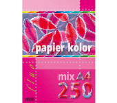 Papier A4 FLUO mix 250ark 5kol KRESKA