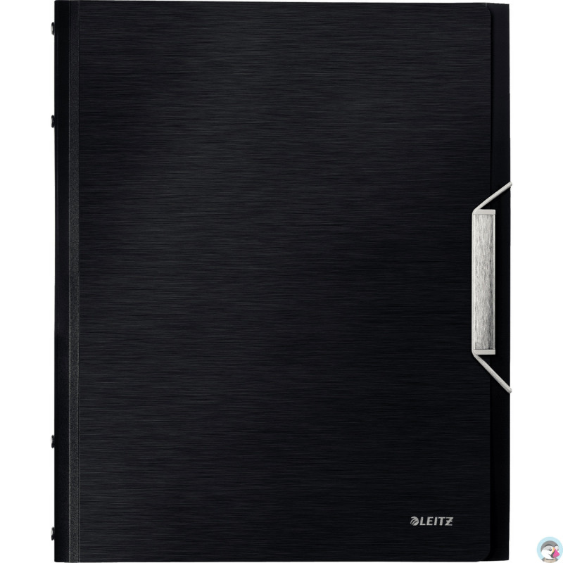 Teczka 12 przeródek A4 200k satynowa czerń LEITZ STYLE 39960094