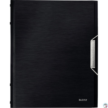 Teczka 12 przeródek A4 200k satynowa czerń LEITZ STYLE 39960094