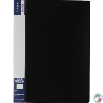 Album ofertowy na dokumenty 40 kieszeni CLASSIC czarny AOF-04-05 BIURFOL