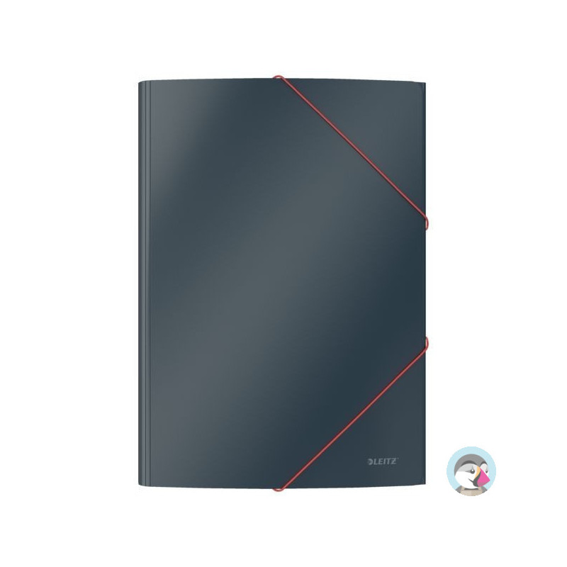 Teczka kartonowa z gumką, A4, szara 30020089