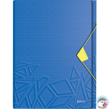 Teczka z przegródkami Leitz Urban Chic, PP, A4, mieści 250 kartek, niebieska 39970032