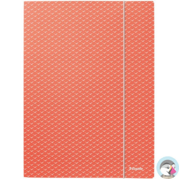 Teczka kartonowa z gumką Colour`Breeze A4 koralowa 628494 ESSELTE