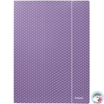 Teczka kartonowa z gumką Colour`Breeze A4 lawendowa 628495 ESSELTE