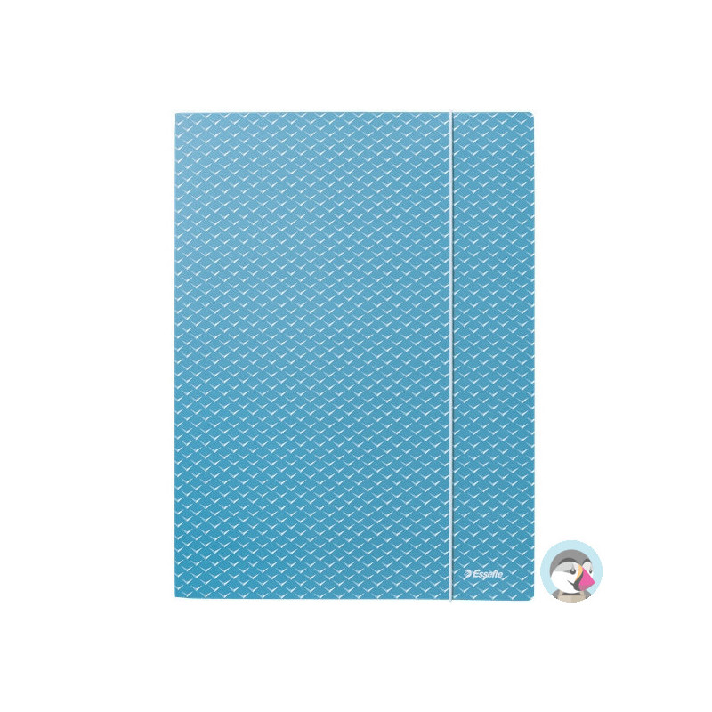 Teczka kartonowa z gumką Colour`Breeze A4 niebieska 628492 ESSELTE