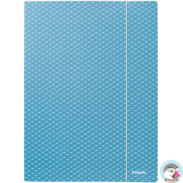 Teczka kartonowa z gumką Colour`Breeze A4 niebieska 628492 ESSELTE