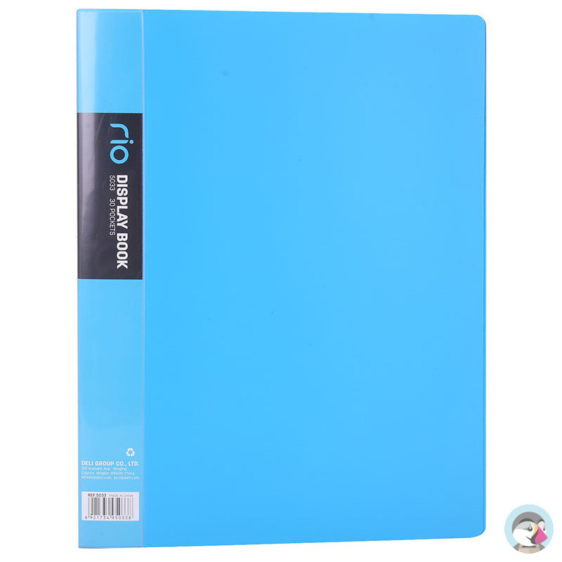 Album ofertowy A4 30 koszulek RIO niebieski 5033 BLUE DELI