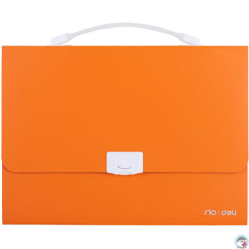 Teczka z rączką 13-przegródek RIO pomarańczowa 38126 ORANGE DELI