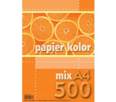 Papier ksero A4 80g KRESKA 500ark mix