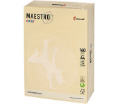 Papier ksero A4 160g MAESTRO COLOR BE66 pastel kość słoniowa/wanilia (250ark)