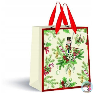 Torebka prezentowa duża Cream Boże Narodzenie 190g 33x46x13cm INTERDRUK
