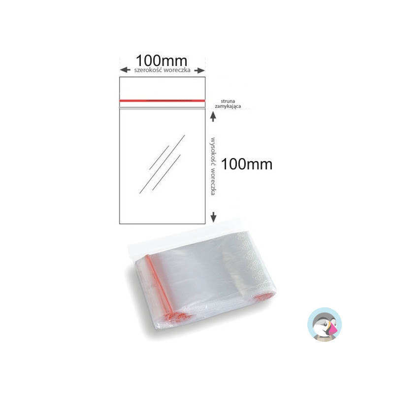 Torebki strunowe 100x100mm (100szt)