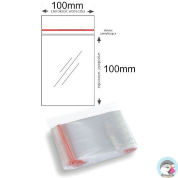 Torebki strunowe 100x100mm (100szt)