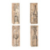 Torebka prezentowa 12x36x9cm Lux TBF-24047-BB ROZETTE