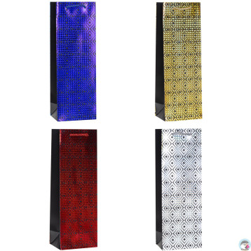 Torebka prezentowa 12x36x9cm TBG-24018-HS-BB ROZETTE