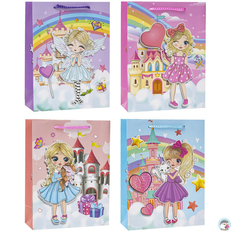 Torebka prezentowa 18x24x8cm TD-23122-3D-A5 ROZETTE