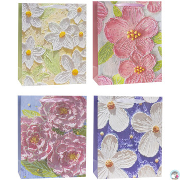 Torebka prezentowa 18x23x10cm TK-24042-GL-A5 ROZETTE