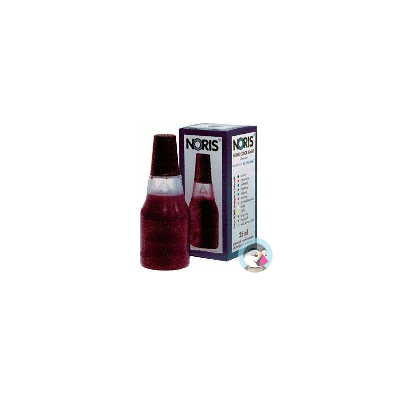 Tusz NORIS 110S 25ml czerwony wodny do znakowania papieru NO110SCE/10