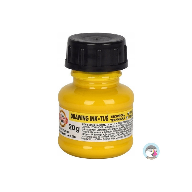 Tusz kreślarski 20g żółty 1417002 KOH-I-NOOR