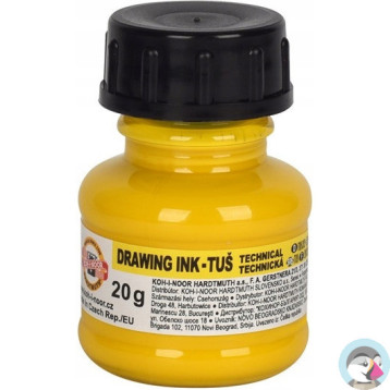 Tusz kreślarski 20g żółty 1417002 KOH-I-NOOR