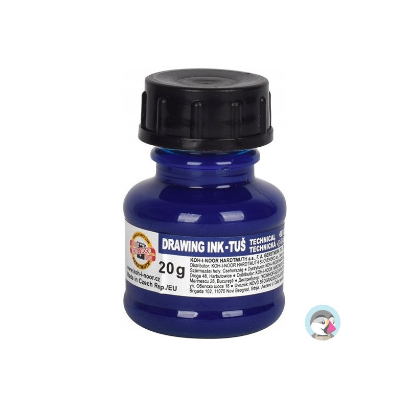Tusz kreślarski 20g niebieski 141700702 KOH-I-NOOR