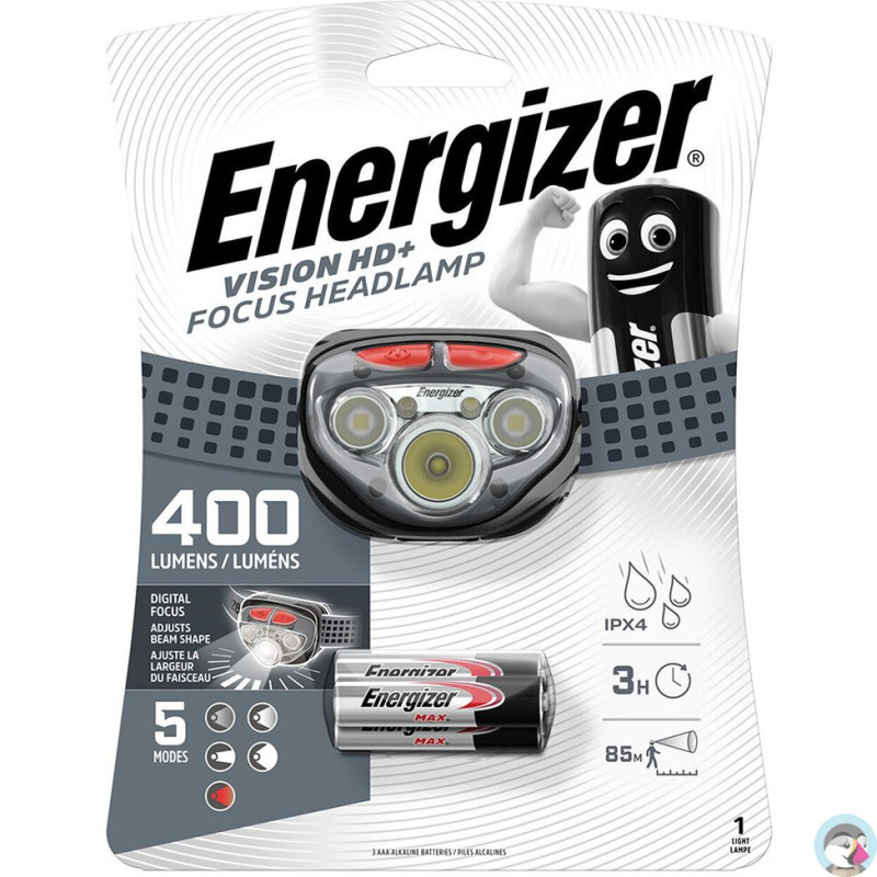 Latarka czołowa ENERGIZER Vision HD+ Focus 400lm + 3xAAA/LR03
