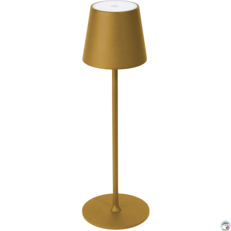 Lampka restauracyjno-barowa led PLATINET złota 4W 400lm wodoodporna z akumulatorem 4000mAh (45927)