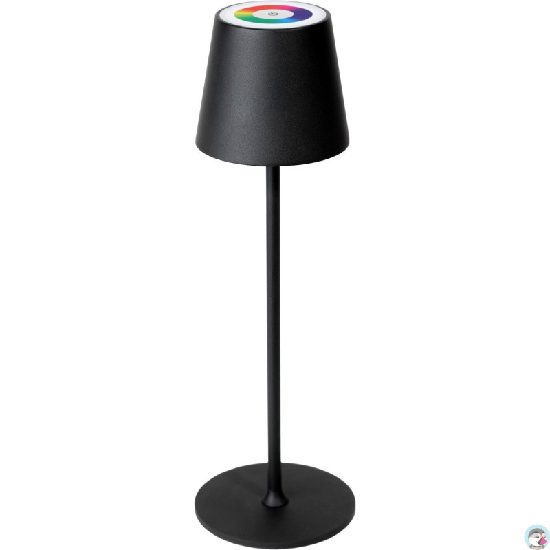Lampka restauracyjno-barowa led PLATINET czarna RGB 4W 400lm wodoodporna z akumulatorem 4000mAh (PTL44RGB)