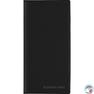 Wizytownik Etui na 96 wizytówek Premium czarny WI-24-01 BIURFOL