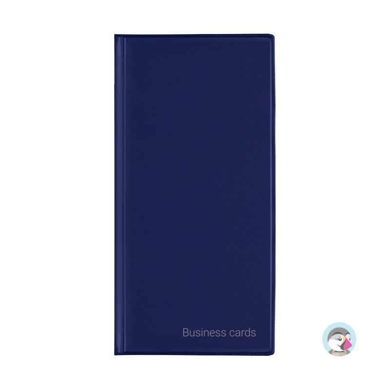 Wizytownik Etui na 96 wizytówek Premium granatowy WI-24-02 BIURFOL