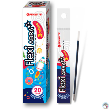 Wkład do długopisu ścieralnego 3 COLORS FLEXI ABRA niebieski TT8499 PENMATE