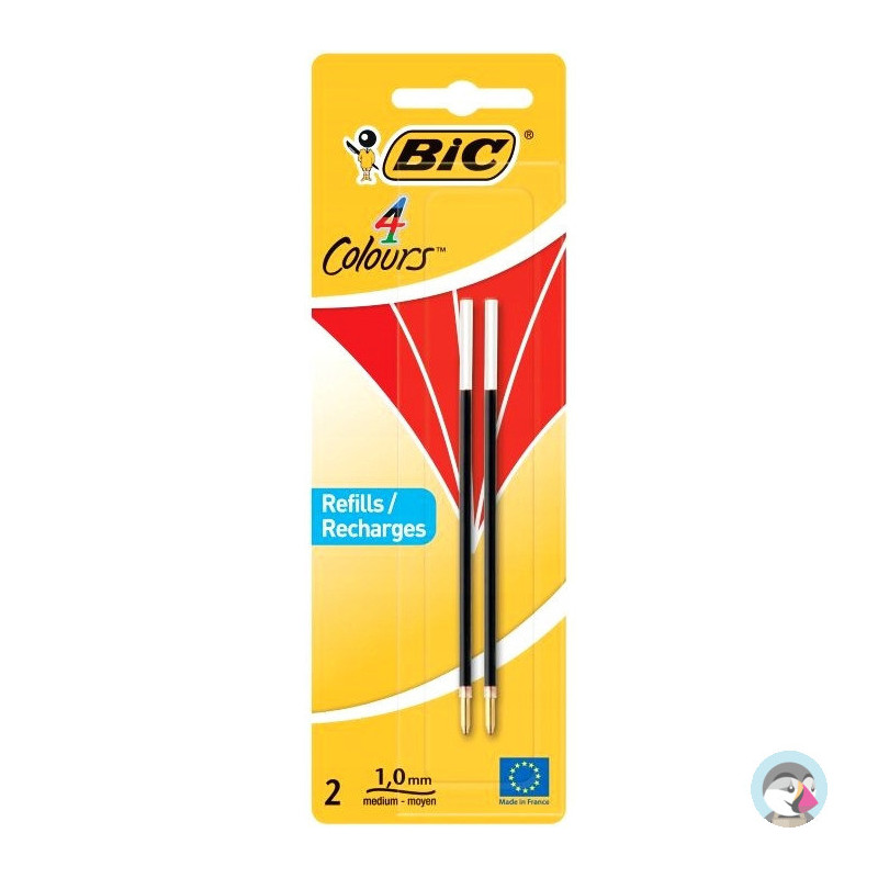 Wkład czerwony do długopisów 4 Colors (2sztuki) 929243 BIC