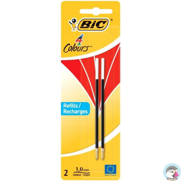 Wkład czerwony do długopisów 4 Colors (2sztuki) 929243 BIC