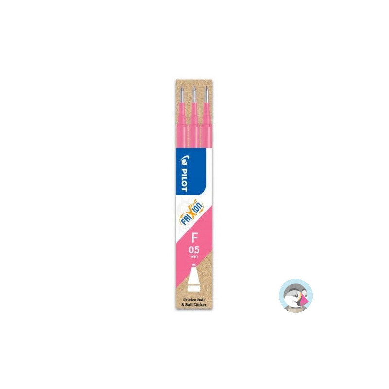 Wkład FRIXION CLIKER 0,5mm różowy (3szt) PIBLS-FR5-P-S3-E PILOT