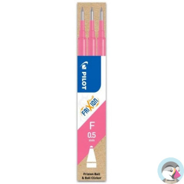 Wkład FRIXION CLIKER 0,5mm różowy (3szt) PIBLS-FR5-P-S3-E PILOT