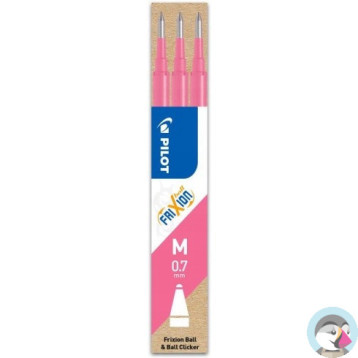 Wkład FRIXION 0,7mm różowy (3szt) BLS-FR7-P-S3 PILOT