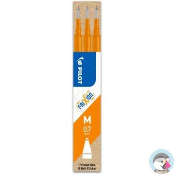 Wkład FRIXION 0,7mm pomarańczowy (3szt) BLS-FR7-O-S3 PILOT