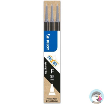 Wkład FRIXION POINT 0,5mm czarny (3szt) BLS-FRPS-B-S3 PILOT